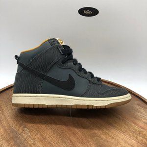 Nike Womens SB Dunk 543242-004 Black Tiger Basketball Shoes Sneakers Size 6